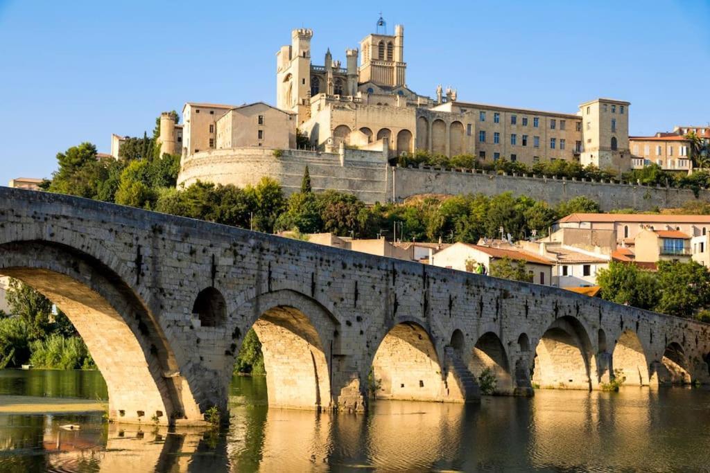 Charmant T2 atypique, rénové, confortable Béziers Exterior foto